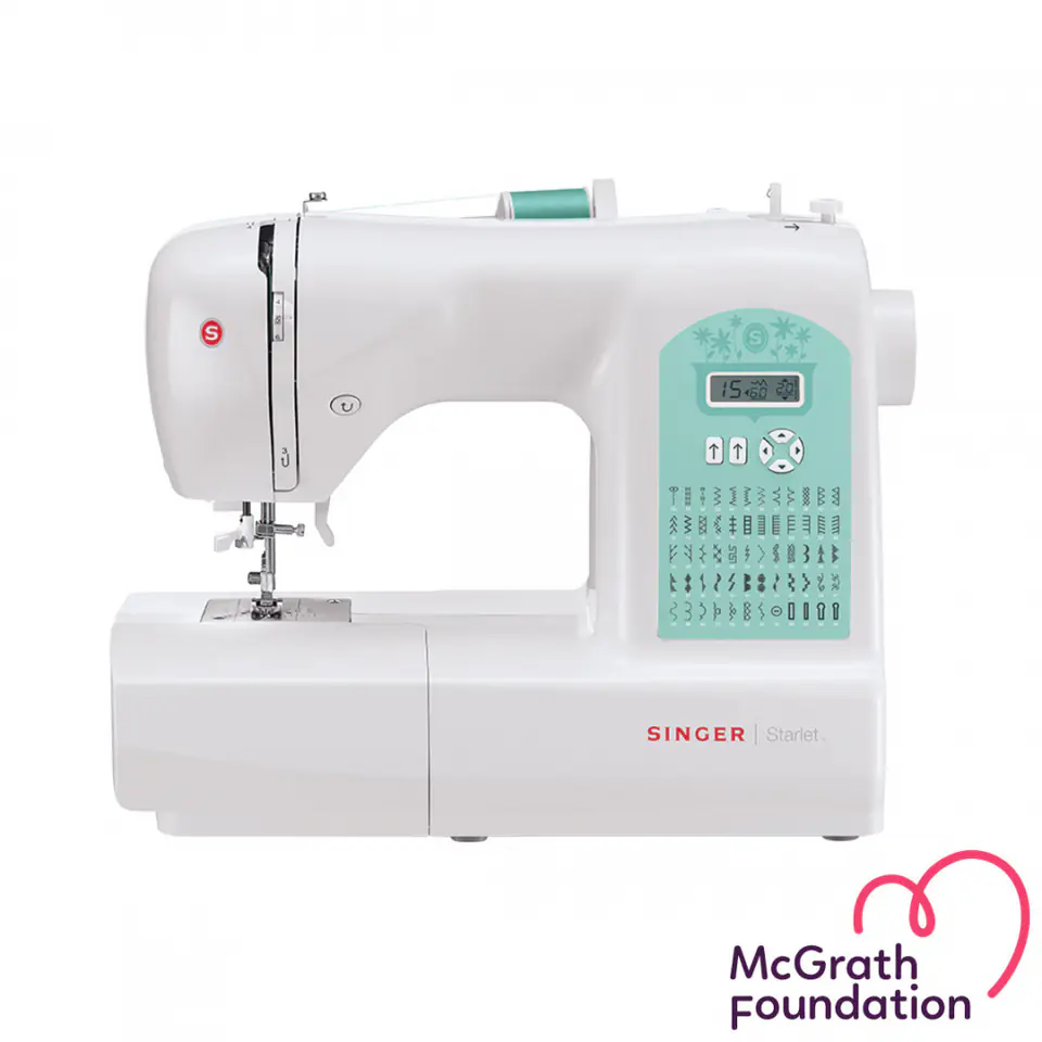 ⁨Sewing machine Singer STARLET 6660 White, Number of stitches 60, Number of buttonholes 4, Automatic threading⁩ at Wasserman.eu