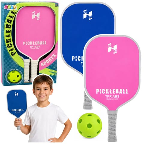 ⁨Zestaw Paletki Do Gry w Pickleballa Tenisa Badmintona Różowo-Niebieski⁩ w sklepie Wasserman.eu