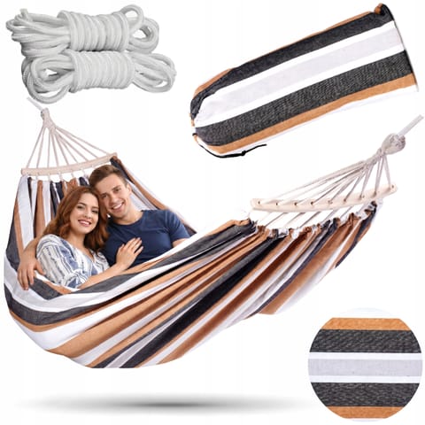 ⁨Hamak ogrodowy EDEN SAND w paski⁩ w sklepie Wasserman.eu