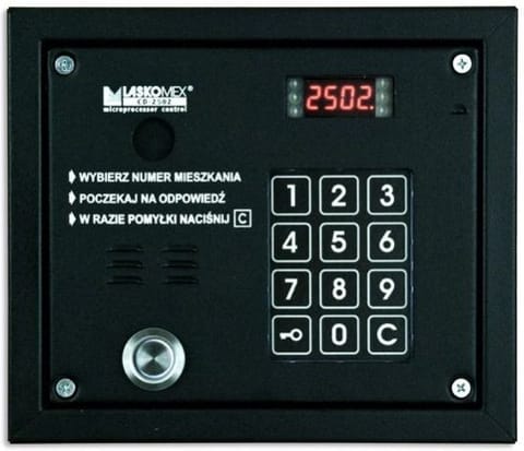 ⁨Laskomex CP-2503TP black Audio panel with key reader "Dallas"⁩ at Wasserman.eu