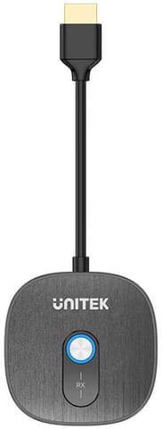 ⁨Unitek Dodatkowy odbiornik bezprzewodowy HDMI do nadajnika V1711A, czarny⁩ w sklepie Wasserman.eu