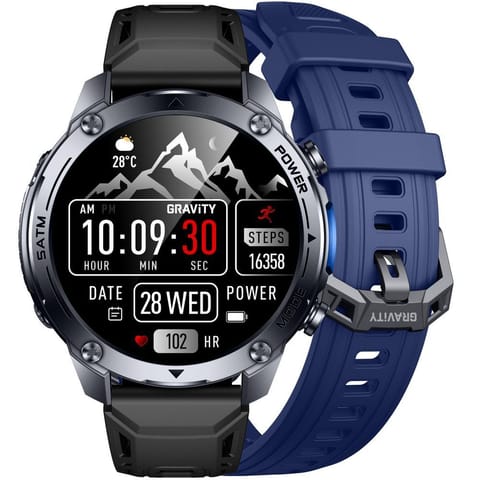 ⁨SMARTWATCH MĘSKI GRAVITY GT34-1 - AMOLED, DODATKOWY PASEK (sg060a)⁩ w sklepie Wasserman.eu