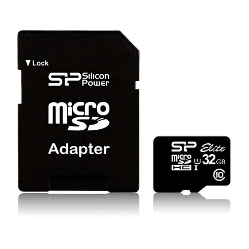⁨Silicon Power | Elite UHS-I | 16 GB | MicroSDHC | Flash memory class 10 | SD adapter⁩ w sklepie Wasserman.eu