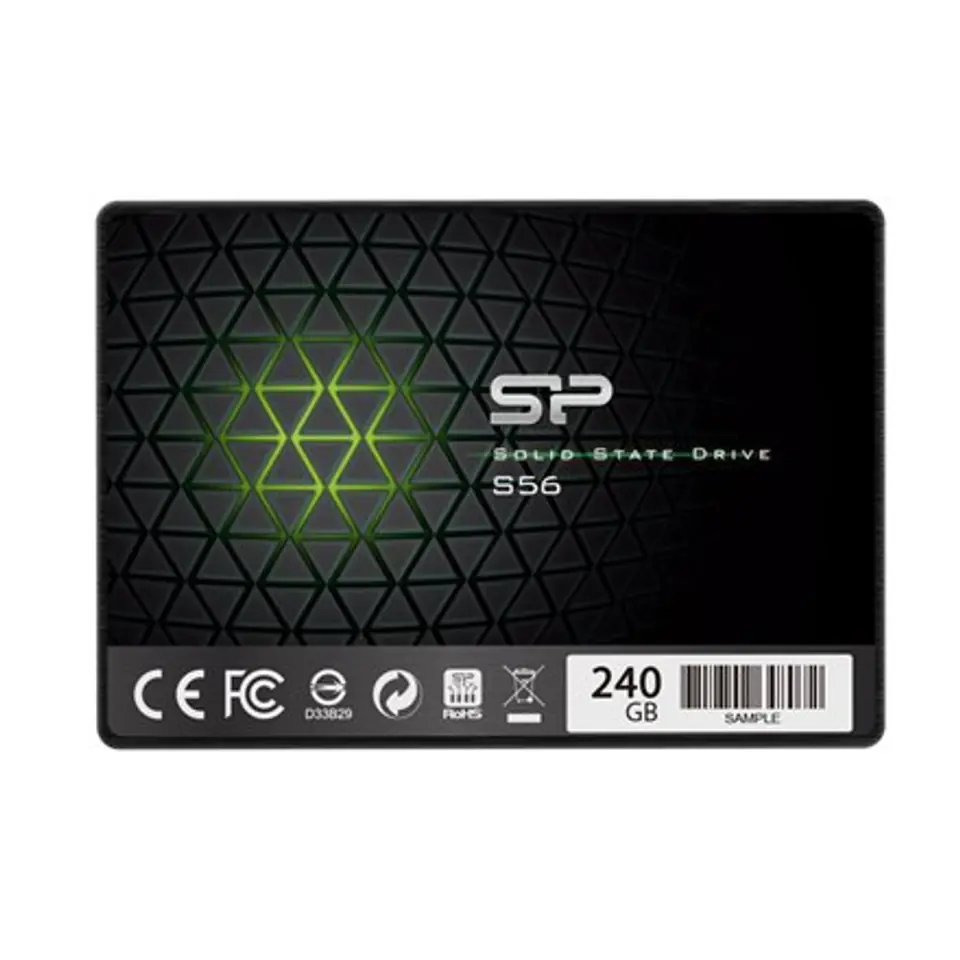 ⁨Silicon Power S56 240 GB, format SSD 2,5", interfejs SSD SATA, prędkość zapisu 530 MB/s, prędkość odczytu 560 MB/s⁩ w sklepie Wasserman.eu