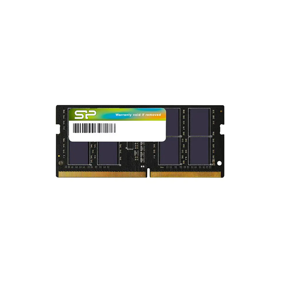 ⁨SILICON POWER DDR4 SODIMM RAM memory 2666 MHz CL19 8 GB (SP008GBSFU266X02) Black⁩ at Wasserman.eu