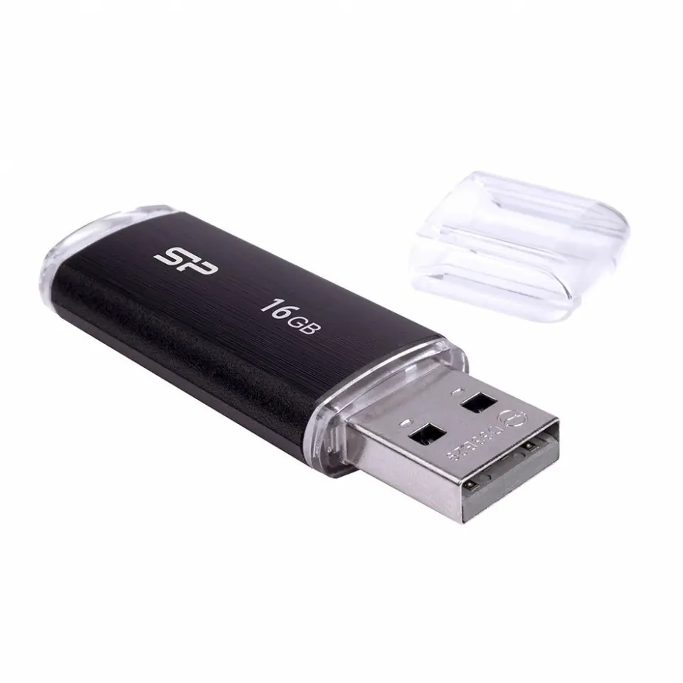 ⁨Silicon Power Ultima U02 16 GB, USB 2.0, Black⁩ w sklepie Wasserman.eu