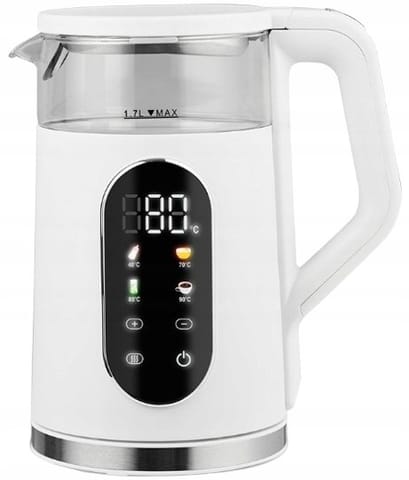 ⁨Czajnik MAESTRO MR-023-WHITE (1.7L /2200W /Biało-srebrny )⁩ w sklepie Wasserman.eu