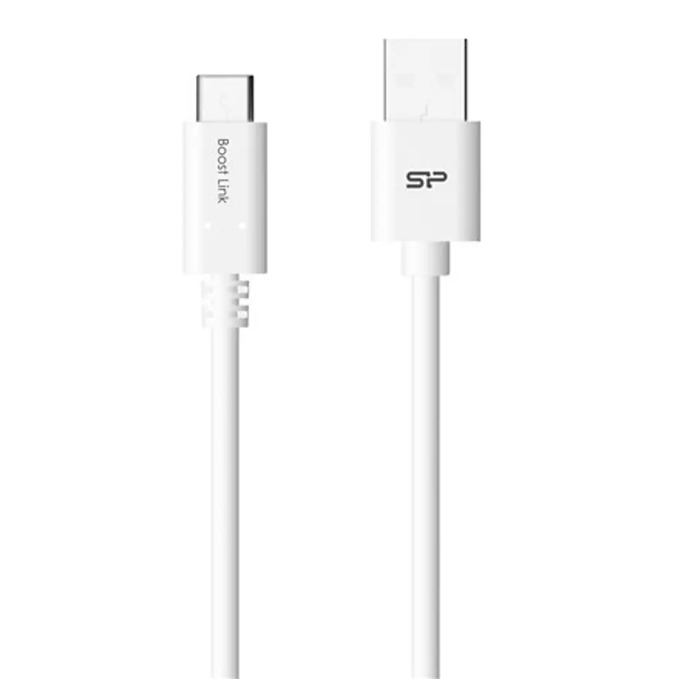 ⁨Silicon Power Kabel USB A do Micro USB-C LK10AC Biały⁩ w sklepie Wasserman.eu