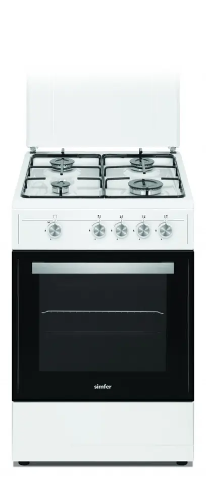 ⁨Simfer | Cooker | 4401SGRBB | Hob type Gas | Oven type Gas | White | Width 50 cm | Depth 55 cm | 49 L⁩ w sklepie Wasserman.eu