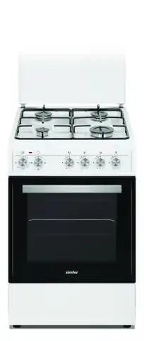 ⁨Simfer Cooker 4403SERBB Hob type Gas, Oven type Electric, White, Width 50 cm, Electronic ignition, 48 L, Depth 55 cm, A⁩ at Wasserman.eu
