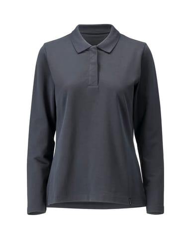 ⁨MASCOT® Koszulka polo z długimi rękawami CROSSOVER (kolor ciemny granat, rozmiar 5XLONE)⁩ w sklepie Wasserman.eu