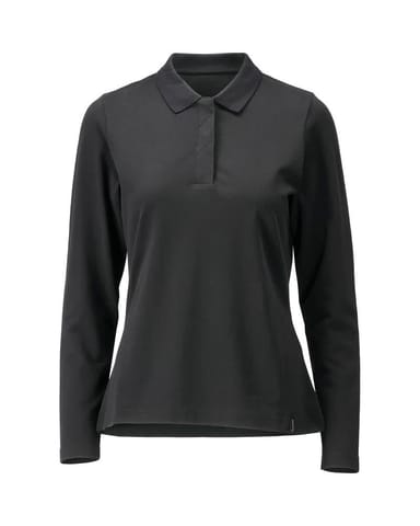 ⁨MASCOT® Koszulka polo z długimi rękawami CROSSOVER (kolor ciemniejszy niż czerń, rozmiar 3XLONE)⁩ w sklepie Wasserman.eu