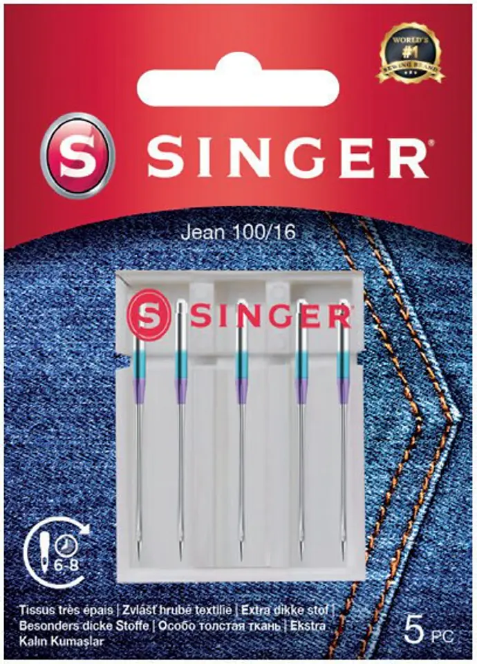 ⁨Singer | Igła do dżinsu 100/16 5 szt.⁩ w sklepie Wasserman.eu