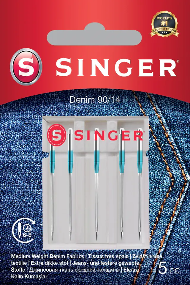 ⁨Singer | Denim Needle 90/14 5PK⁩ w sklepie Wasserman.eu