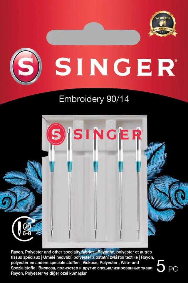 ⁨Singer | Embroidery Needle 90/14 5PK⁩ w sklepie Wasserman.eu