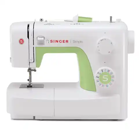⁨Singer | Simple 3229 | Sewing Machine | Number of stitches 31 | Number of buttonholes 1 | White/Green⁩ w sklepie Wasserman.eu
