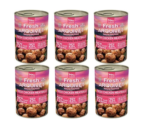 ⁨Arquivet Fresh klopsiki z kurczaka w sosie 6x400g⁩ w sklepie Wasserman.eu