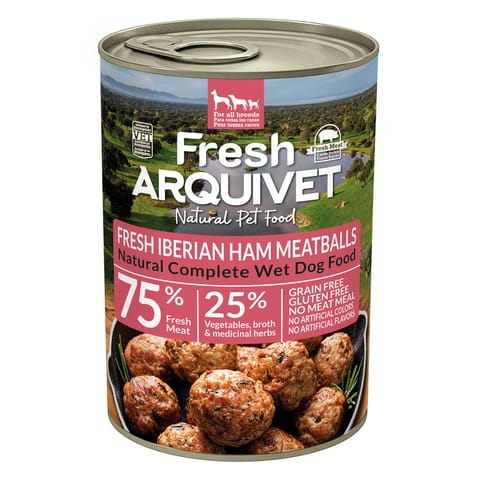 ⁨Arquivet Fresh klopsiki z szynką iberyjską, słodkimi ziemniakami i brokułami 400g⁩ w sklepie Wasserman.eu