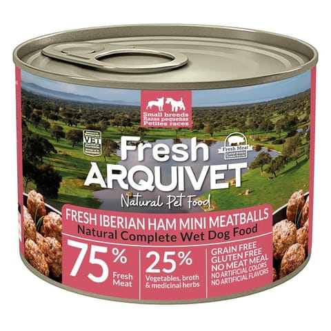 ⁨Arquivet Fresh MINI klopsiki z szynką iberyjską, słodkimi ziemniakami i brokułami 200g⁩ w sklepie Wasserman.eu