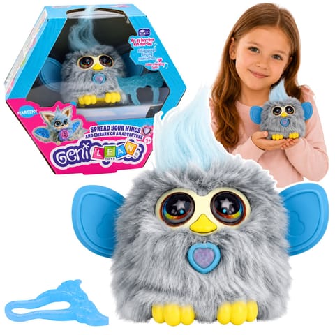 ⁨Zwierzak Interaktywny Stworek Genie Pets Światła Dźwięki Zawieszka Szary⁩ w sklepie Wasserman.eu