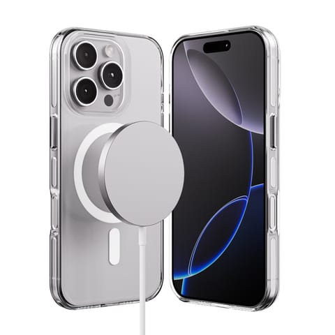 ⁨Crong Clear MAG Pro - Etui iPhone 16 Pro MagSafe (przezroczysty)⁩ w sklepie Wasserman.eu