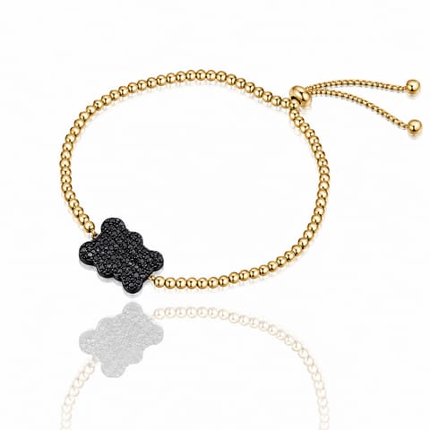 ⁨Bransoletka na rękę stal chirurgiczna pozłacana 14k złotem BST1464⁩ w sklepie Wasserman.eu