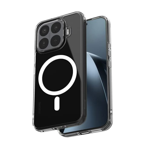 ⁨Crong Hybrid Clear Magnetic - Etui MagSafe Xiaomi 17T 5G (przezroczysty)⁩ w sklepie Wasserman.eu