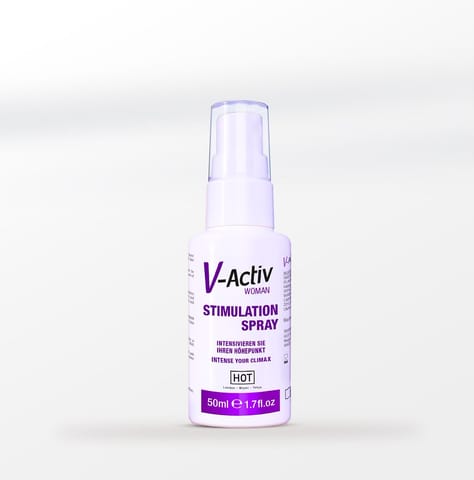⁨HOT V-Activ Spray dla kobiet stymulujący 50 ml aplikator higieniczny⁩ w sklepie Wasserman.eu