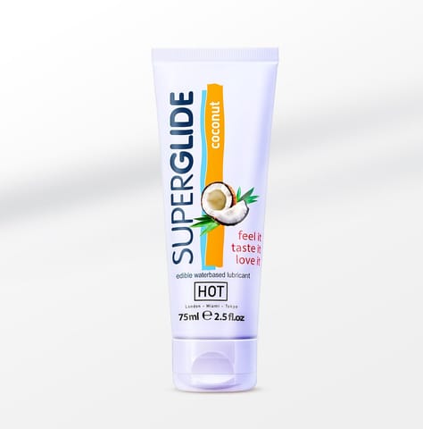⁨HOT Superglide Waterbased żel intymny spożywczy 75 ml smakowy⁩ w sklepie Wasserman.eu