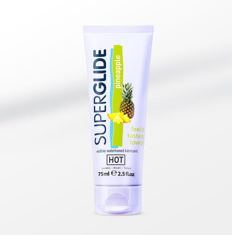 ⁨HOT Superglide żel intymny wodny jadalny smakowy 75 ml⁩ w sklepie Wasserman.eu