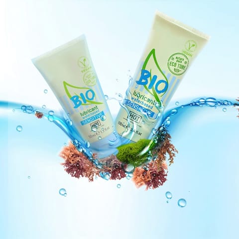 ⁨HOT BIO Lubrykant wodny delikatny z aloesem do pielęgnacji 50ml⁩ w sklepie Wasserman.eu