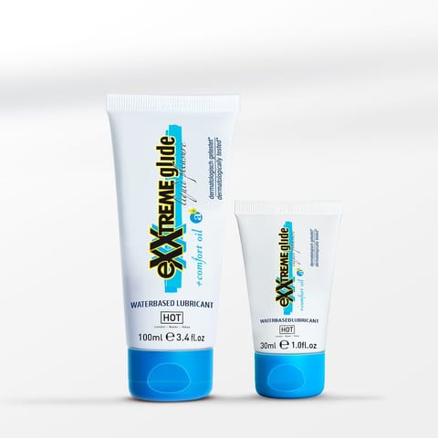 ⁨HOT Exxtreme Glide żel wodny z olejkiem dziurawca i wiesiołka 100ml⁩ w sklepie Wasserman.eu