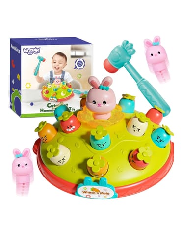 ⁨WOOPIE BABY Interaktywna Gra Zręcznościowa Wbij Marchewke Edukacyjna Uderz Młotkiem w Kreta⁩ w sklepie Wasserman.eu