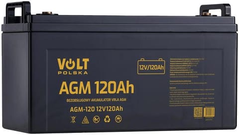 ⁨Akumulator Volt Polska AGM 120Ah⁩ w sklepie Wasserman.eu
