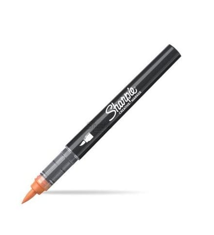 ⁨MARKER AKRYLOWY POMARAŃCZOWY PĘDZELKOWA KOŃCÓWKA⁩ w sklepie Wasserman.eu
