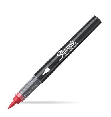 ⁨MARKER AKRYLOWY CZERWONY PĘDZELKOWA KOŃCÓWKA⁩ w sklepie Wasserman.eu