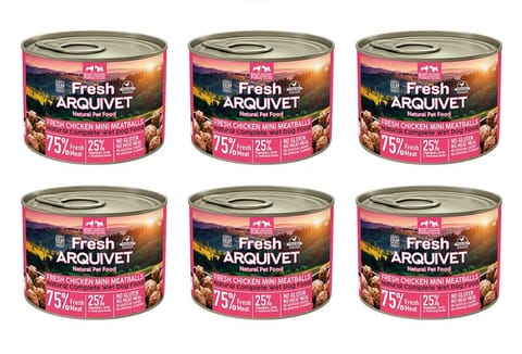 ⁨Arquivet Fresh MINI klopsiki z kurczaka w sosie 6x200g⁩ w sklepie Wasserman.eu