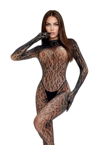 ⁨Bodystocking 214085 black (kolor czarny, rozmiar uniwersalny)⁩ w sklepie Wasserman.eu