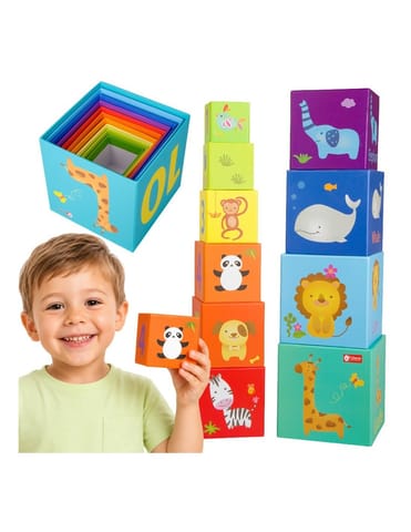 ⁨CLASSIC WORLD Magic Box Klocki Układanka Wieża Pudełko Zabawka Edukacyjna⁩ w sklepie Wasserman.eu
