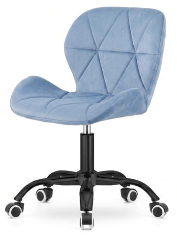 ⁨Krzesło obrotowe VASTO OFFICE VELVET LIGHT BLUE SMOKE⁩ w sklepie Wasserman.eu