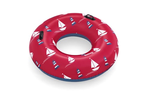 ⁨Kółko do pływania Statki czerwone BESTWAY 119cm Winyl + 2 uchwyty⁩ w sklepie Wasserman.eu