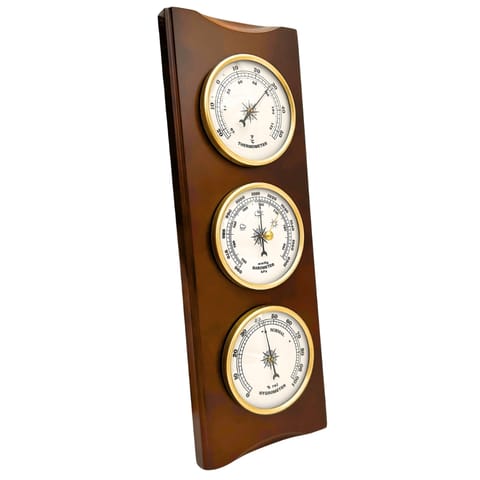 ⁨Elegancka Stacja Pogody – Barometr Termometr Higrometr 36cm Retro - YG336⁩ w sklepie Wasserman.eu