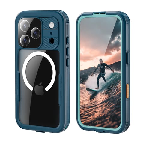 ⁨Crong Seal Cover - Wodoodporne etui IP68 do iPhone 17 Pro (morski)⁩ w sklepie Wasserman.eu