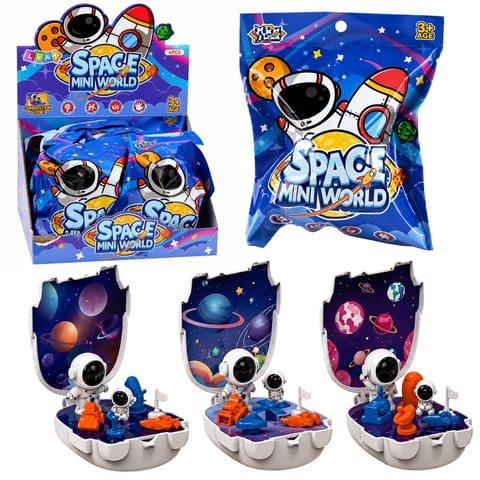 ⁨Mini Baza Figurki Kosmonauta Zestaw Kosmiczny Planety Space Mini World⁩ w sklepie Wasserman.eu