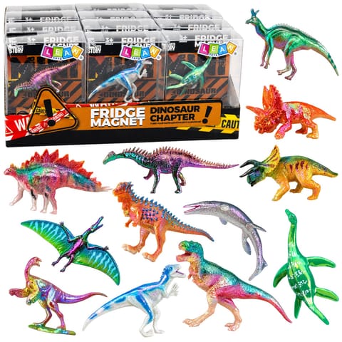 ⁨Figurka Dinozaura Magnes Kolekcjonerski  Na Lodówkę Ozdobny Mix⁩ w sklepie Wasserman.eu