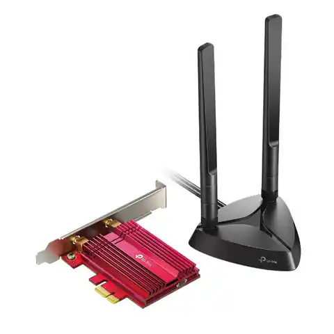 ⁨TP-LINK AX3000 Wi-Fi 6 Bluetooth 5.0 PCIe Adapter TX3000E 2.4GHz/5GHz, Antenna type 2xHigh-Gain External Antennas, 574+2402 Mbit⁩ w sklepie Wasserman.eu
