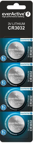 ⁨Bateria CR3032 everActive (blister 4 szt.)⁩ w sklepie Wasserman.eu
