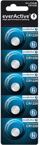 ⁨Bateria CR1220 everActive (blister 5 szt.)⁩ w sklepie Wasserman.eu
