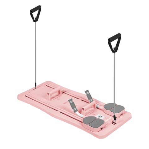 ⁨Domowy zestaw do pilates, wielofunkcyjny przyrząd do ćwiczeń fitness 9 w 1, kolor różowy⁩ w sklepie Wasserman.eu