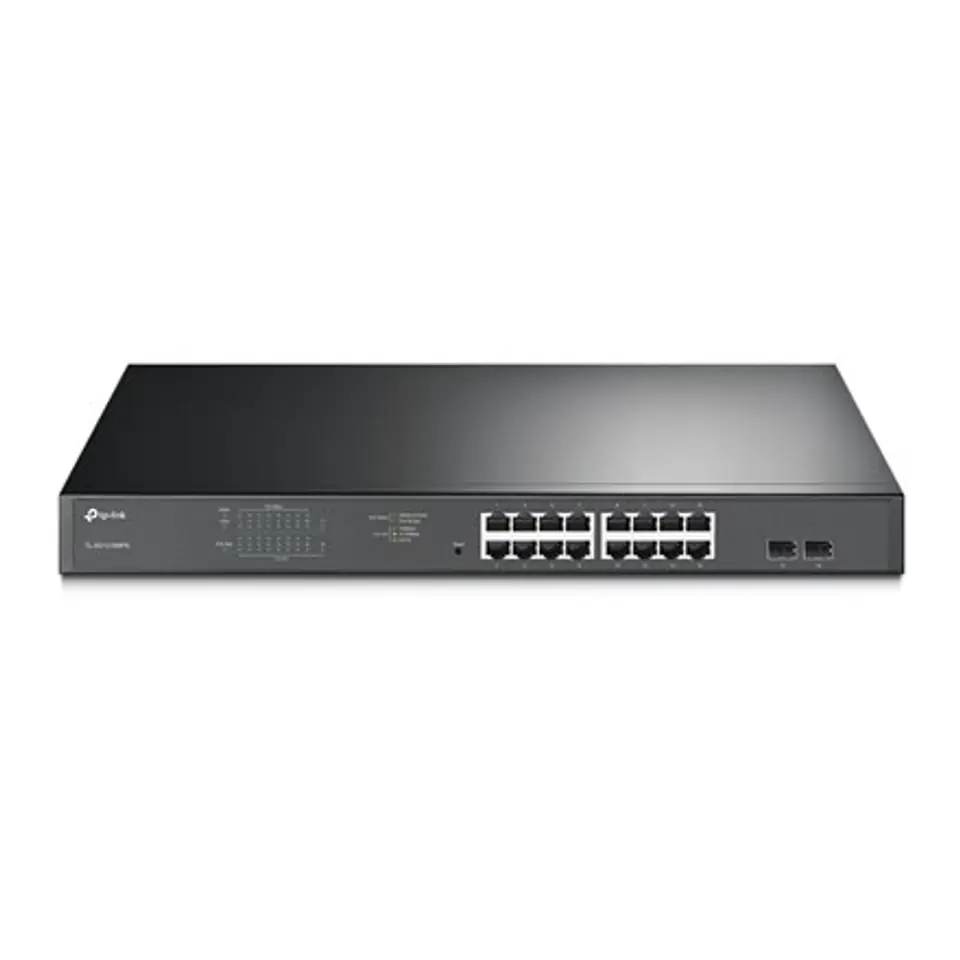 ⁨TP-LINK | Switch | TL-SG1218MPE | Web Managed | Rackmountable | 1 Gbps (RJ-45) ports quantity 16 | SFP ports quantity 2 | PoE po⁩ w sklepie Wasserman.eu